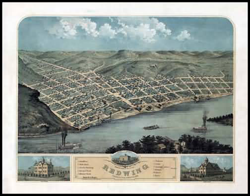 Redwing 1868 Panoramic Drawing