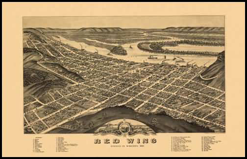 Redwing 1880 Panoramic Drawing