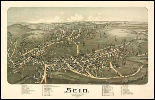 Scio 1899 Panoramic Drawing