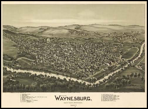 Waynesburg Panoramic - 1897