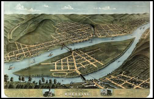 Wheeling Panoramic - 1870