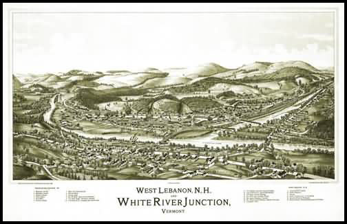 White River Junction Panoramic - 1889