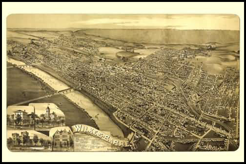 Wilkes Barre Panoramic - 1889