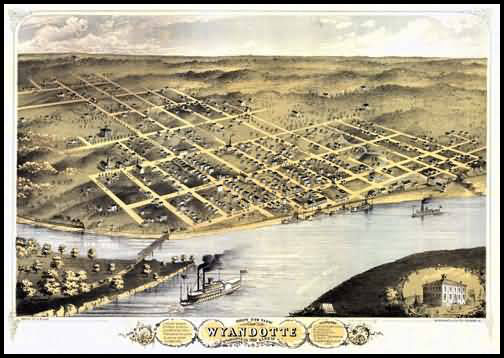 Wyandotte Panoramic - 1869